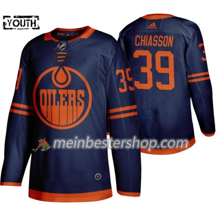 Edmonton Oilers Alex Chiasson 39 Adidas 2019-2020 Blau Trikot Authentic - Kinder